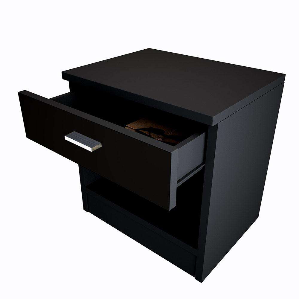 Fityou® High Gloss Nightstand With Drawer - Fit You