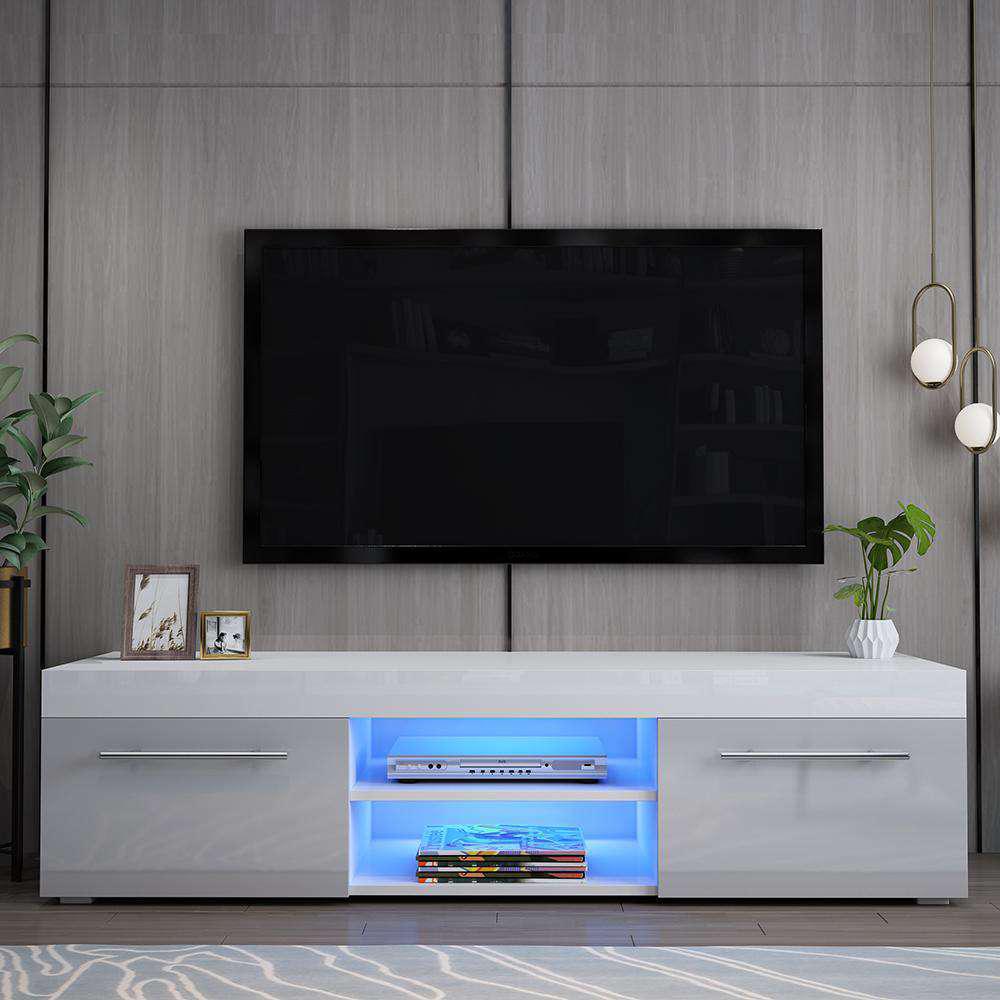 Fityou® 135cm Grey Two Drawers TV Stand - Fit You