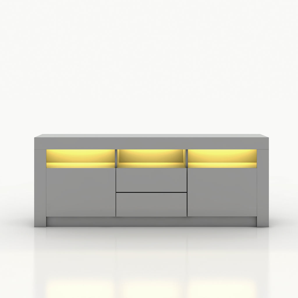 【Presale】Fityou® TV Stand for TVs Up to 65'' with LED Grey - Fit You