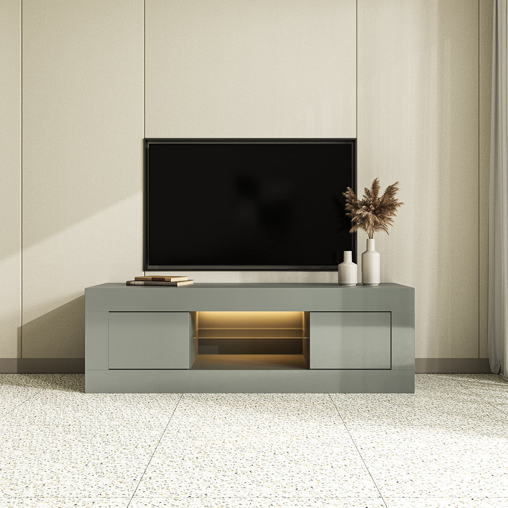 Fityou® TV Stand for TVs Up to 50'' with LED  White - Fit You