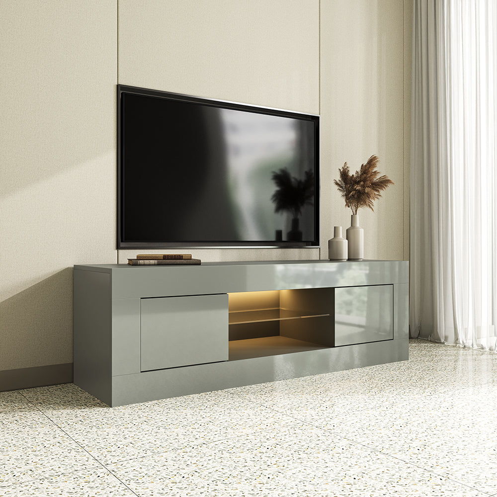 Fityou® TV Stand for TVs Up to 50'' with LED  White - Fit You