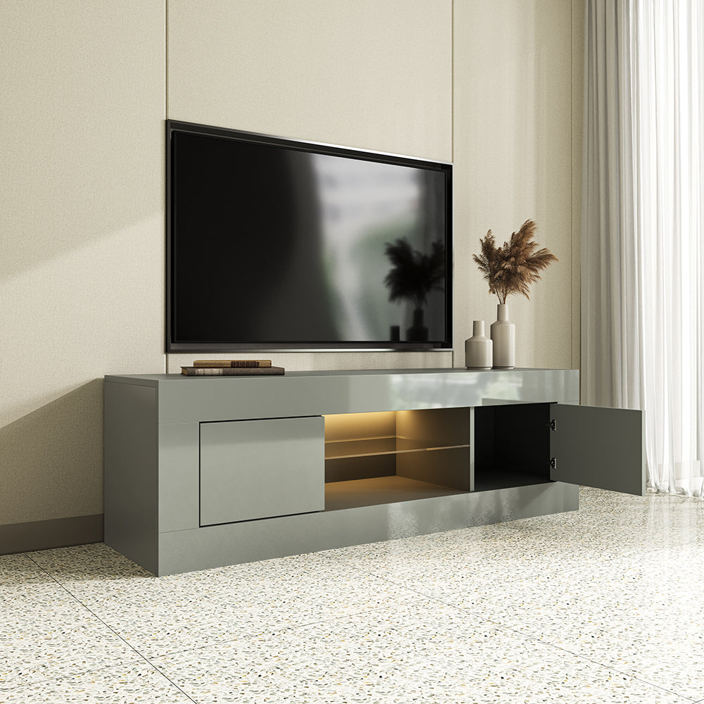 Fityou® TV Stand for TVs Up to 50'' with LED  White - Fit You