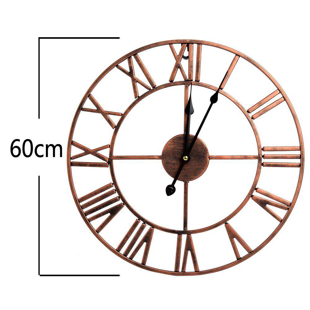 Fityou® 40/60/80CM Large  Roman Numeral Face Round Wall Clock - Fit You