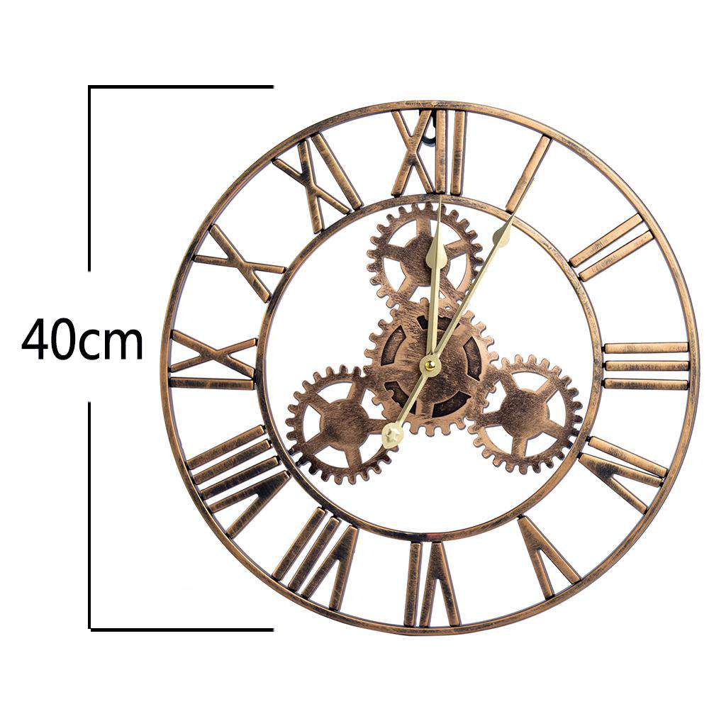 Fityou® 40/60/80CM Large  Roman Numeral Face Round Wall Clock - Fit You