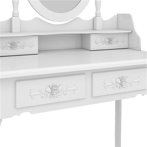 Single Mirror 4 Drawer Dresser - Fit You