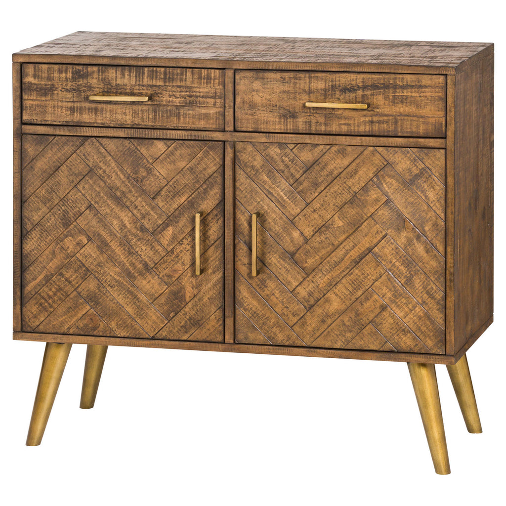 2 Door 2 Drawer Sideboard Gold - Fit You