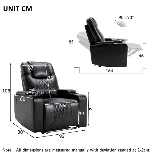 Electric Recliner Chair with USB Charge Port - Fit You