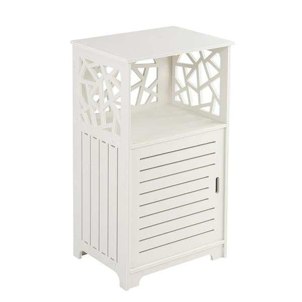 Single Door With Compartment 70cm High Bedside Table - Fit You