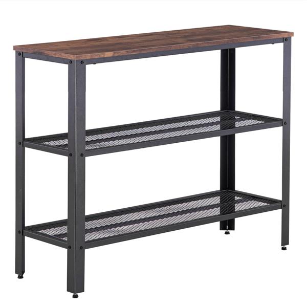 Industrial Style Three-Tier Console Table - Fit You