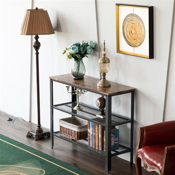 Industrial Style Three-Tier Console Table - Fit You