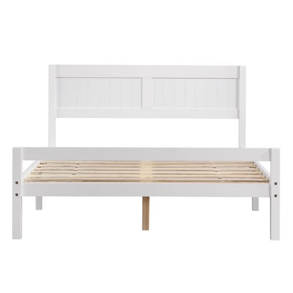 Single-layer headboard with vertical stripes at the foot of the bed - Fit You