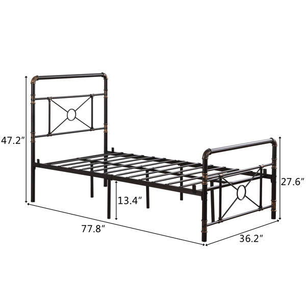 Single-layer water tube bed cross design with bed foot - Fit You
