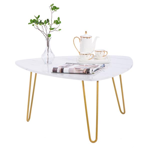 White Marble Single Layer Coffee Table(2 pcs) - Fit You