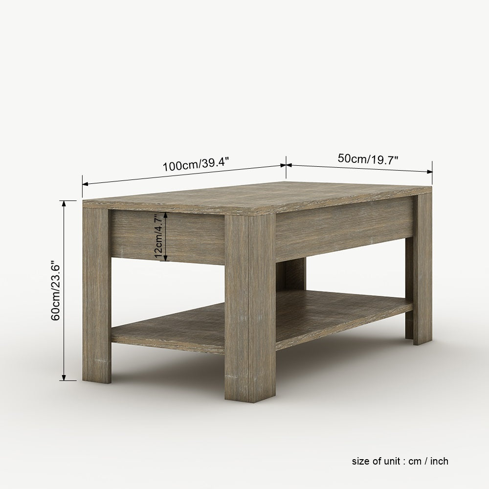 【Presale】Fityou®Oak lifting coffee table - Fit You