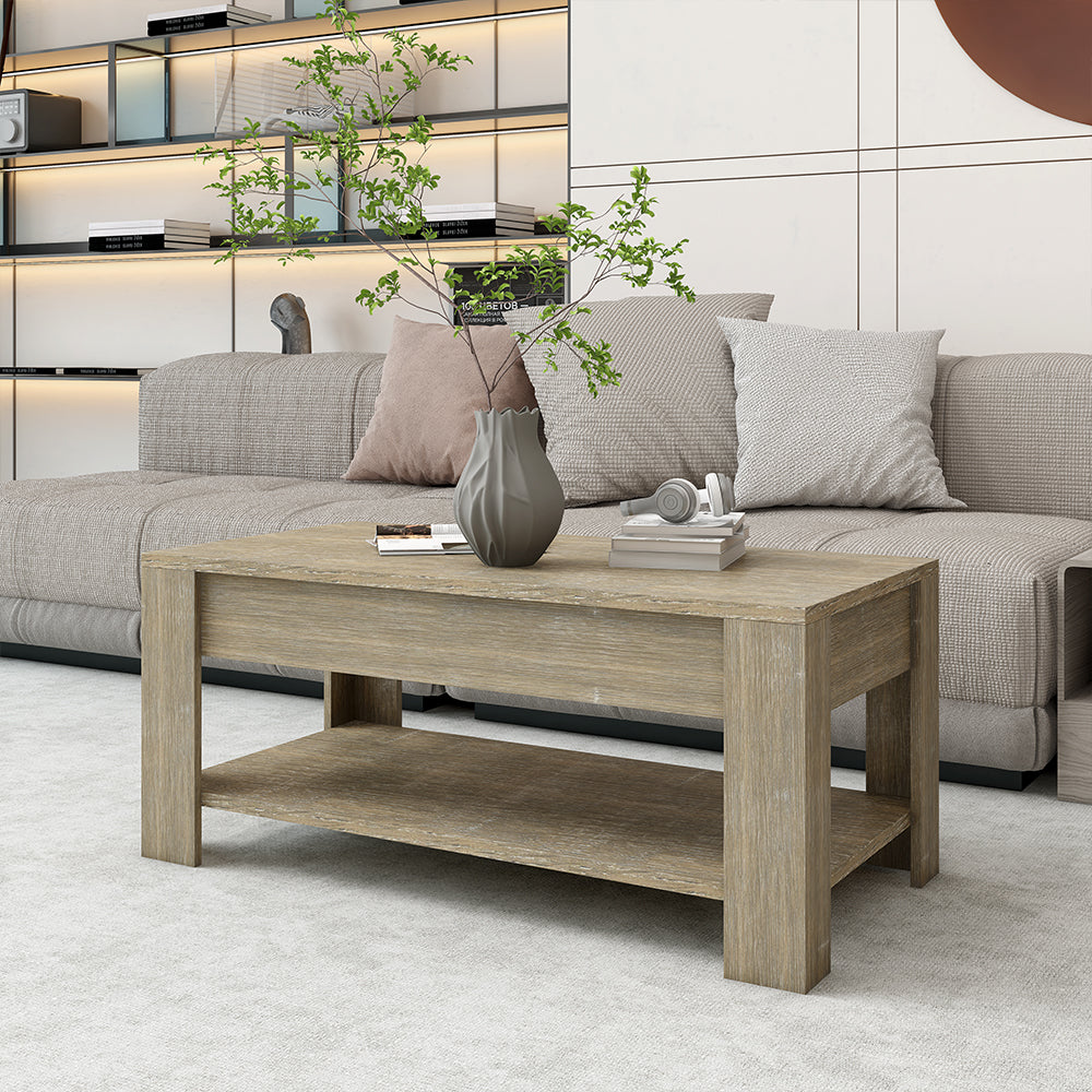 【Presale】Fityou®Oak lifting coffee table - Fit You