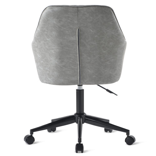 Desk Chair with Arms Luxurious Cushion PU Leather for Home Office - Fit You