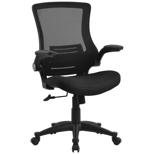 Adjustable Office Chair Back Support Swivel Flip Up Arm Computer Desk Task Chair - Fit You