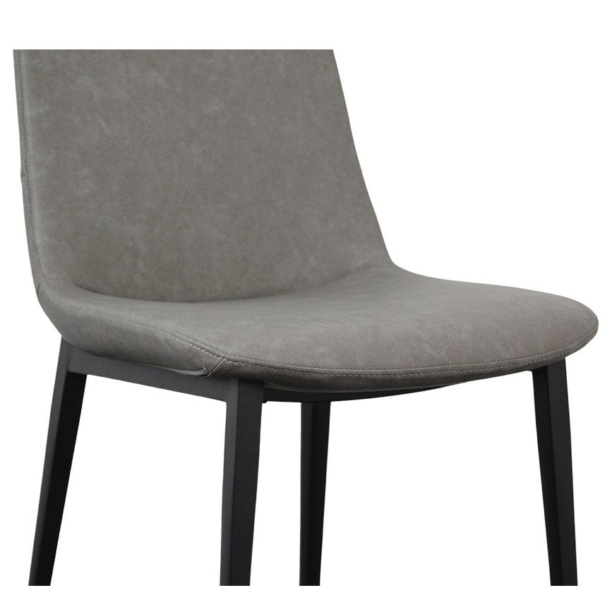 Set of 2 Celeste Dining Chairs - Grey - Fit You