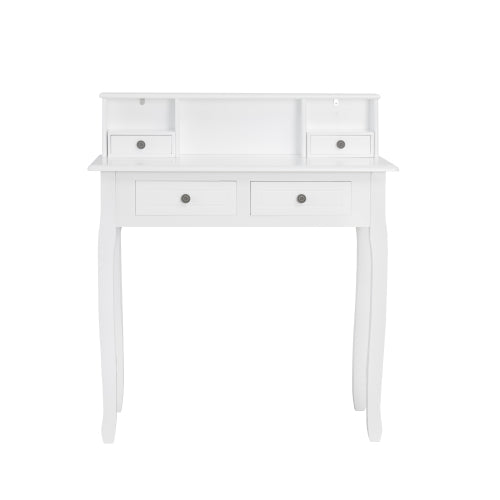 Storage Drawers Painted Finish Wooden Dressing Table - Fit You