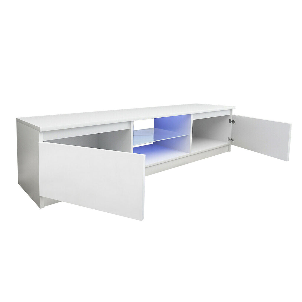 Fityou® LED TV Stand for TVs Up to 51'' High Gloss White - Fit You